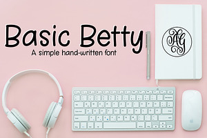 Basic Betty Handwriting Font