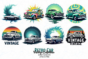 80 Groovy Vintage Car Lover T-shirt, an Illustration by Sofia's Fashion (Thumbnail 2 of 9)