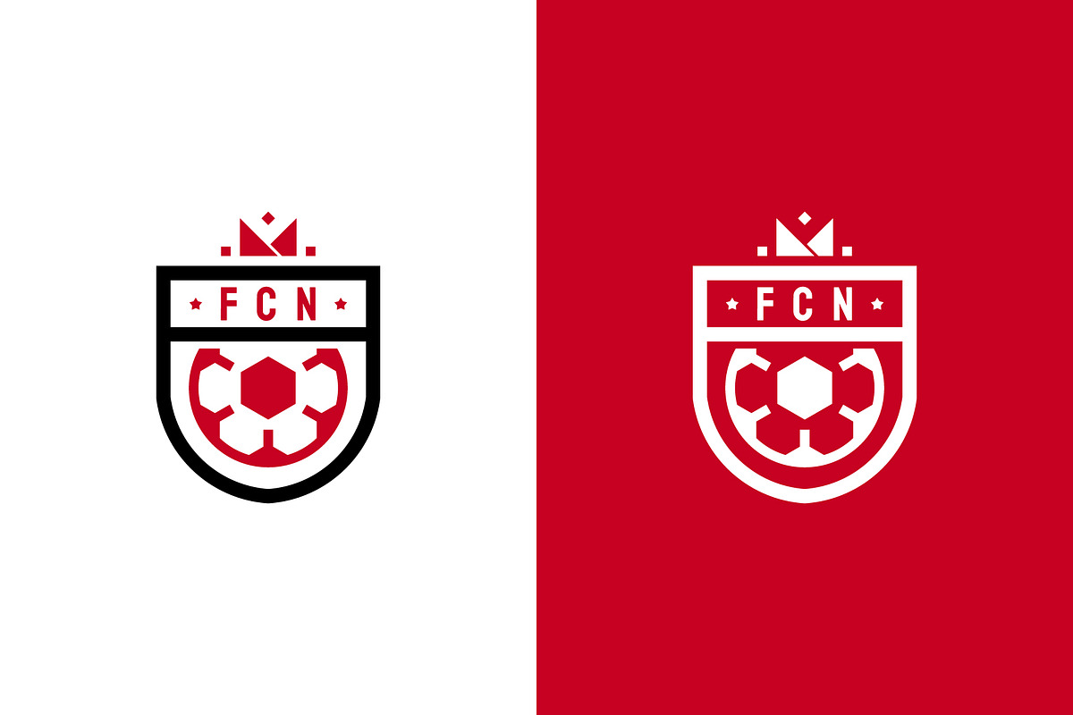 Set of Football Badge with shield, a Branding & Logo Template by Lucky Creative (Photo 4 of 5)