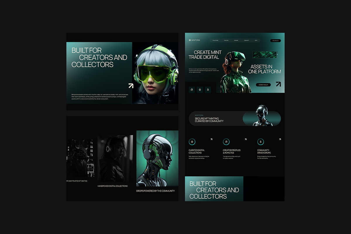 Figma NFT Landing Page, a Landing Page Template by Musara (Photo 6 of 6)
