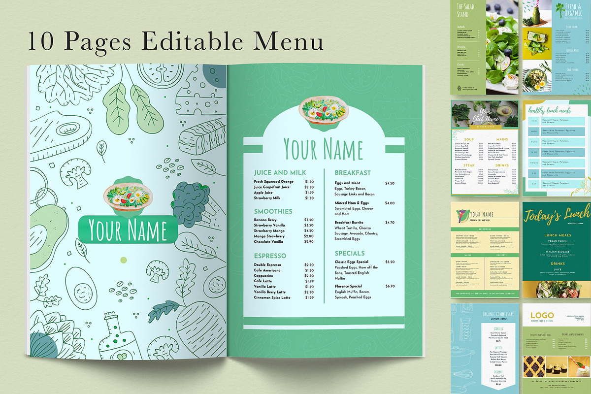 Chef & Restaurant Templates Bundle, a Social Media Template by Sakura Digitals (Photo 5 of 8)