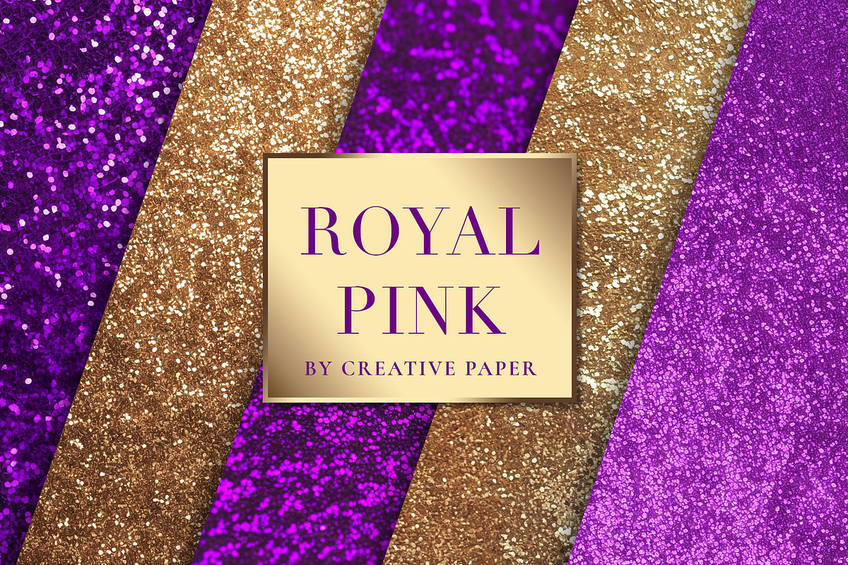 Royal Gold Pink Glitter Textures, a Background Graphic by by creative paper (Photo 1 of 9)