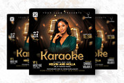Karaoke Party Flyer Design Template, a Flyer Template by Shajib Shikder (Thumbnail 2 of 2)