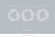 Floral Baroque Crests, an Illustration by Loren Schmidt Studio (Thumbnail 2 of 8)