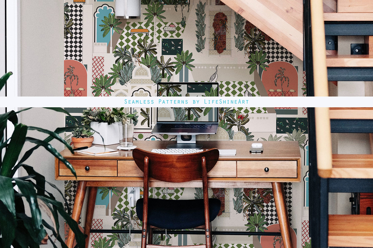 Rajastan Jungle. Seamless Patterns, a Pattern Graphic by Irina Dolgikh (Photo 15 of 15)