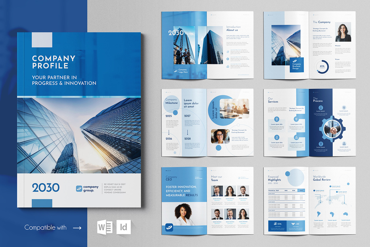 Company Profile | 16 Pages, a Brochure Template by BrochuresFactory (Photo 1 of 7)