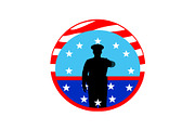 USA Officer Salute Icons Set, an Object Graphic by yasushie (Thumbnail 4 of 16)