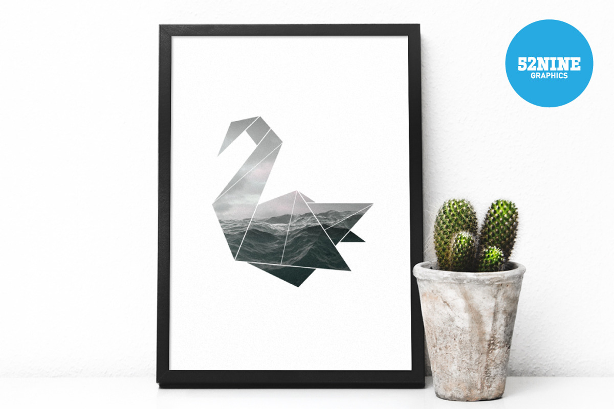Origami Vector Objects + Bonus!, an Object Graphic by 52NINE GRAPHICS (Photo 6 of 8)