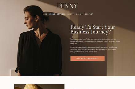 Penny Divi Business Coaching Theme