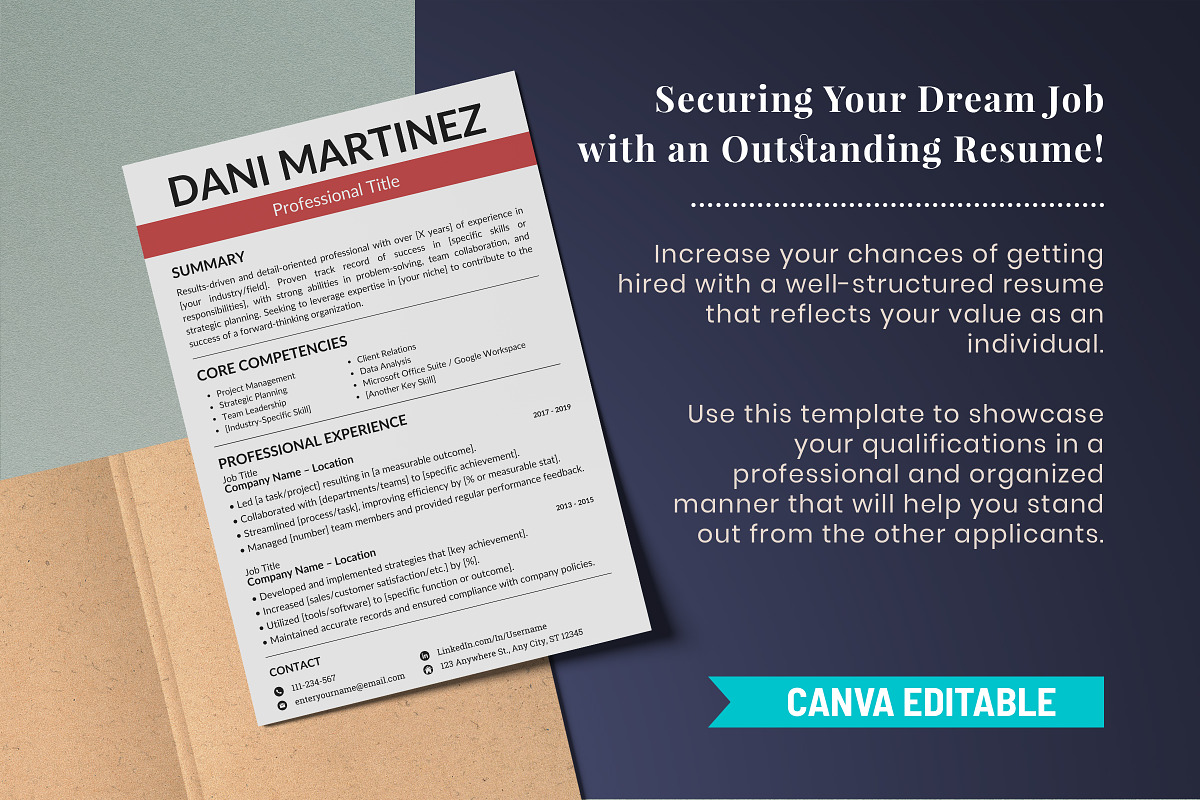 London Resume Canva Editable PDF, a Resume Template by Snapybiz (Photo 10 of 10)