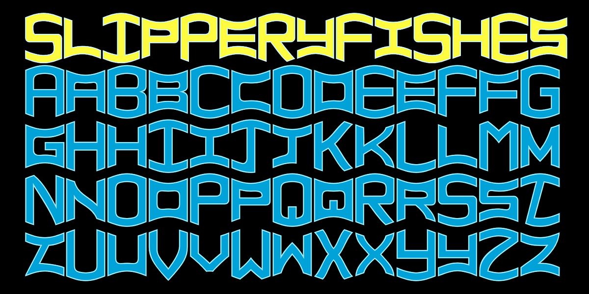 SlipperyFishes, a Font by Ingrimayne Type (Photo 4 of 6)