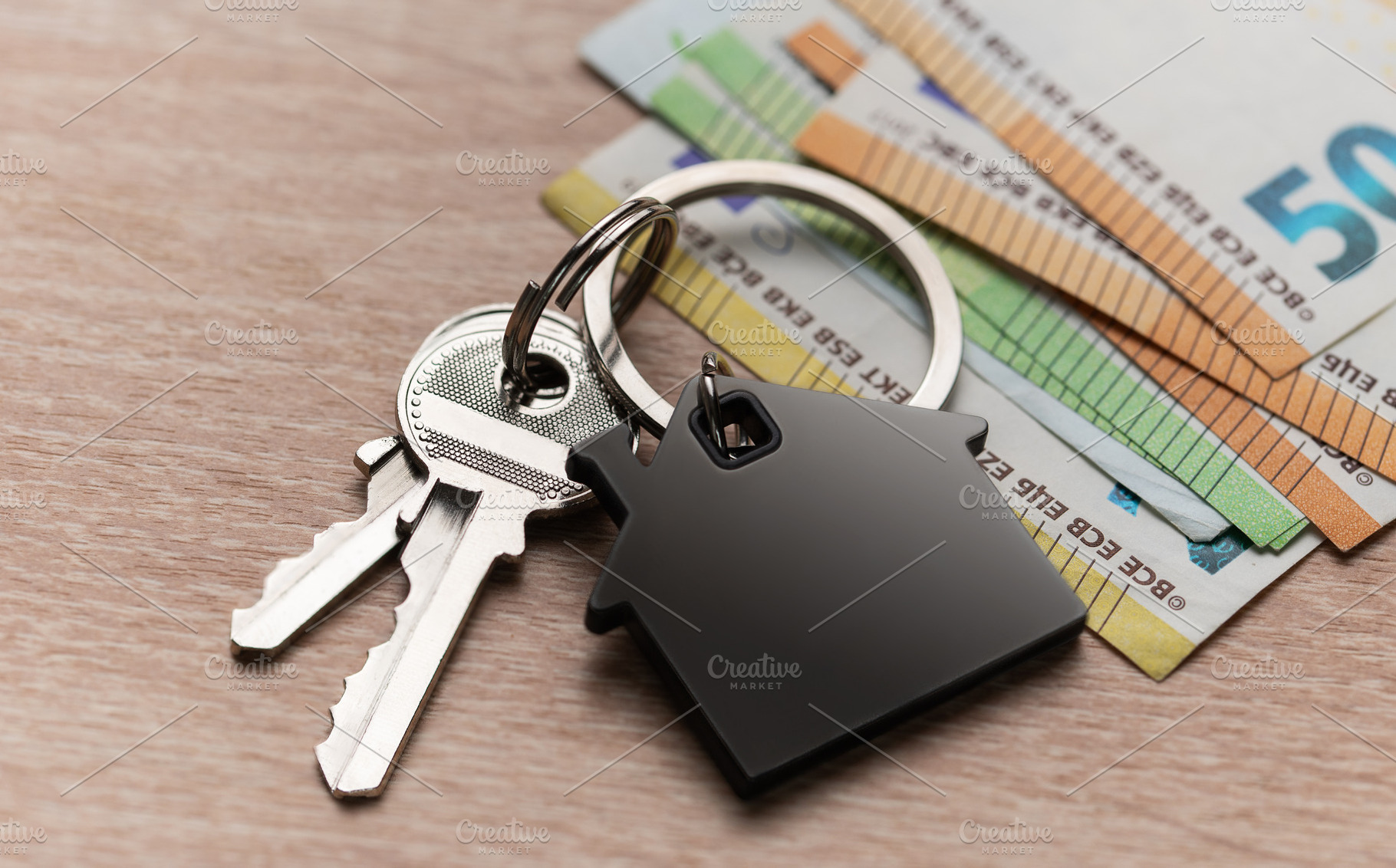 Home ownership investment with euro currency and house key, a Business Photo by Olena Rudo