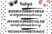 Hastagirl Chic brush watercolor font, a Font by Konstantine Studio (Thumbnail 9 of 9)