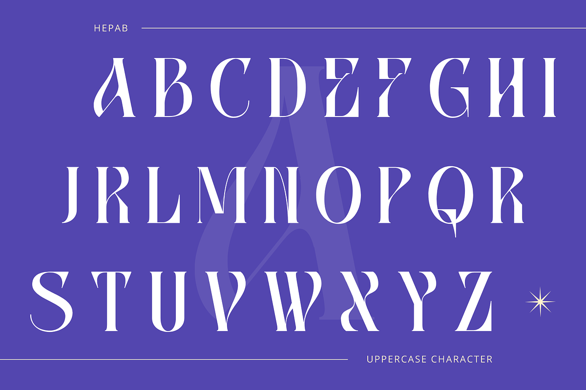 Hepab - Branding Logo Font, a Serif Font by Nirmana Visual (Photo 3 of 10)