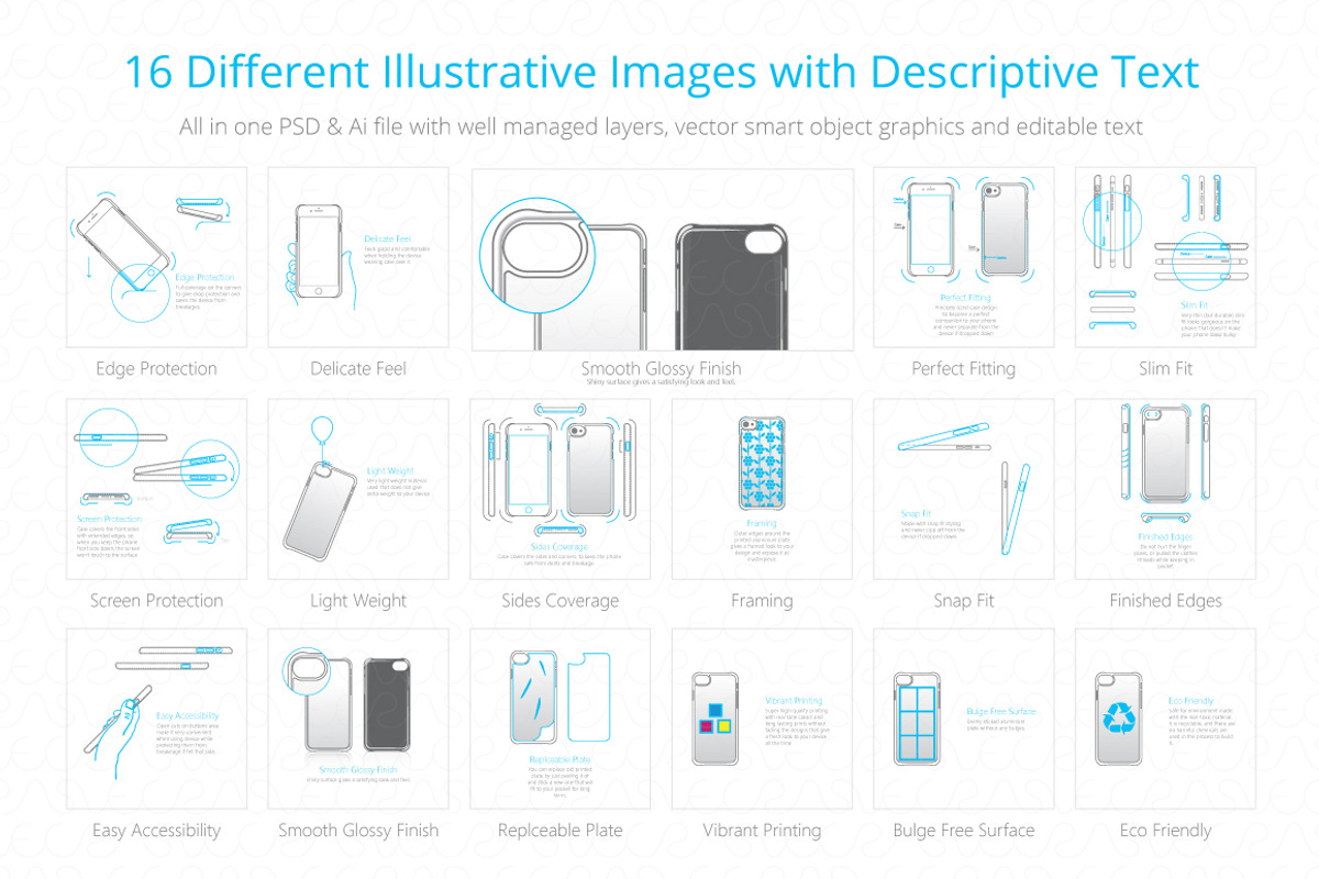 2D PC Colored Case Features Pack-2, a Graphic by VecRas
