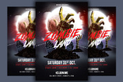 Halloween Party Flyer Template, a Flyer Template by Hotpin (Thumbnail 1 of 2)