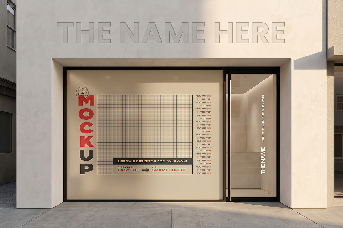 Storefront Window Mockups, an Advertising Mockup by Luuqas Design (Photo 7 of 13)