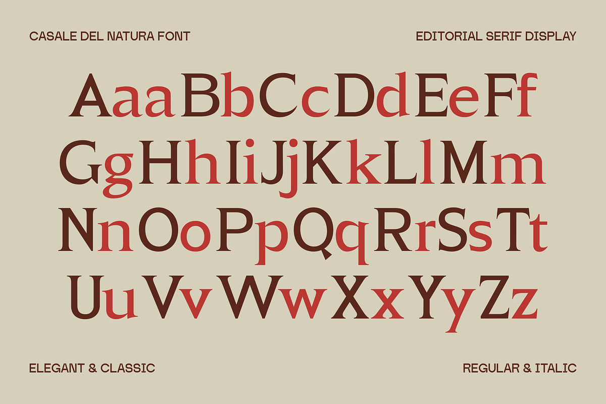 Casale Del Natura Font, a Serif Font by Marvadesign (Photo 7 of 13)