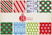 8 Holiday Patterns, a Pattern Graphic by Designed by a Surfer (Thumbnail 2 of 2)