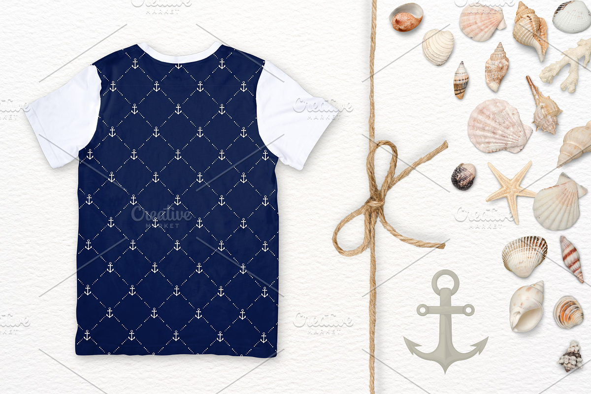 Classic Nautical Seamless Patterns, a Pattern Graphic by Iryna Danyliuk (Photo 3 of 3)