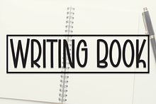 Writing Book | Script Font