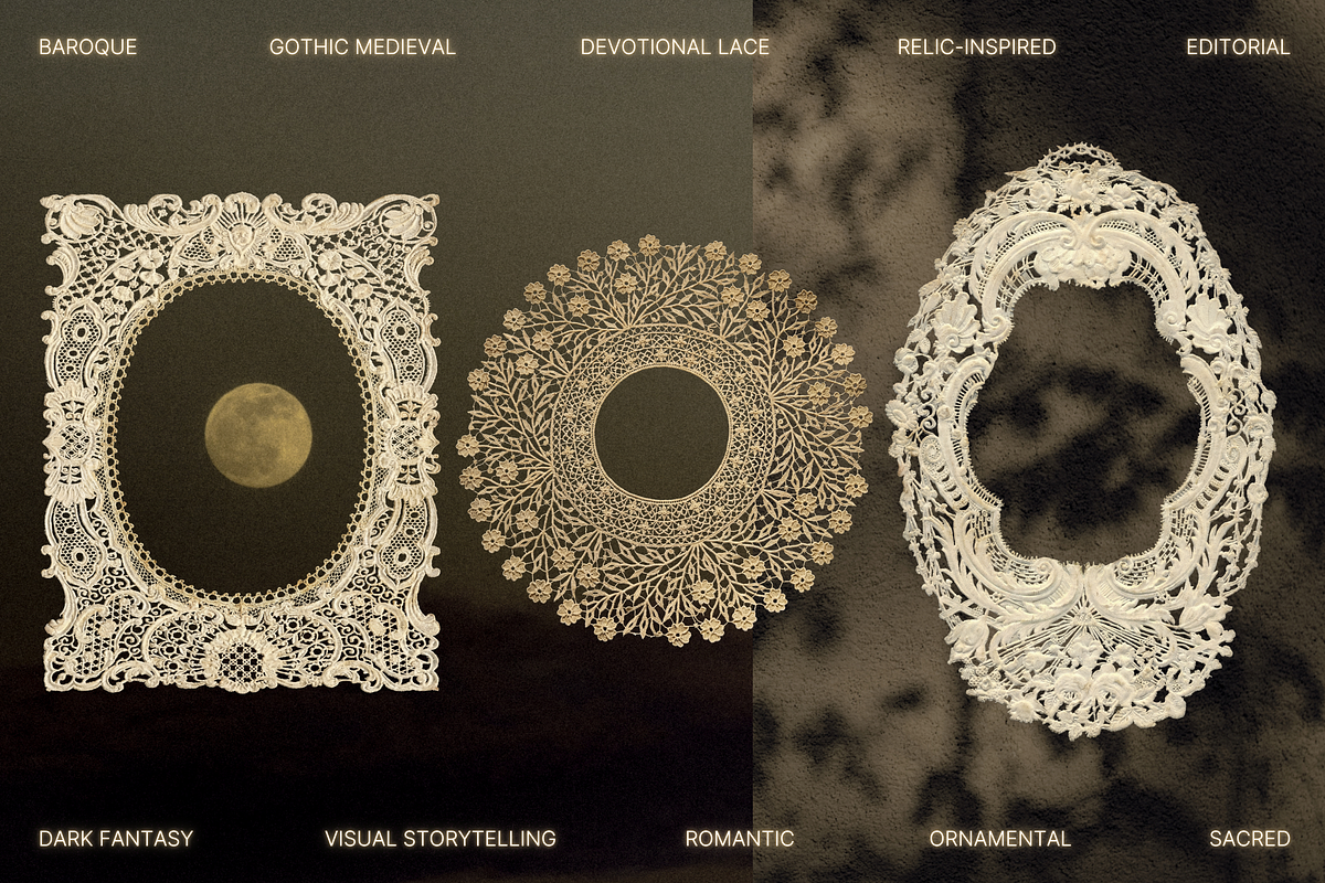 Sacred Lace Frames Bundle, an Object Graphic by The Flossy Finch (Photo 11 of 20)