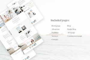 Santo Beach Showit Website Template