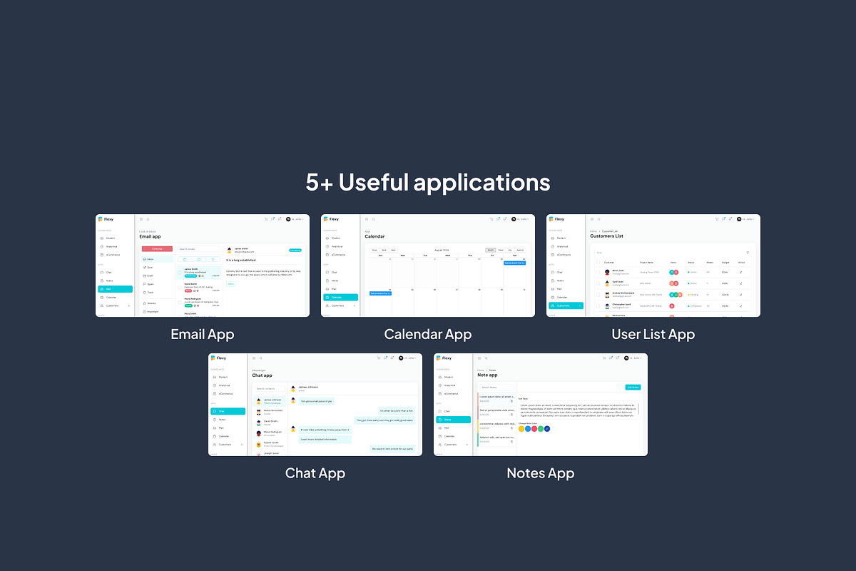 Flexy React Admin Dashboard Template, a React Template by WrapPixel (Photo 8 of 15)