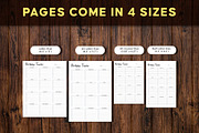 Printable Birthday Tracker, a Stationery Template by Graphicsnext (Thumbnail 4 of 6)