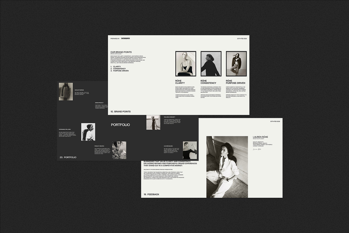 Róhe | Brand Strategy Template, a Presentation Template by Graphpexel (Photo 3 of 9)