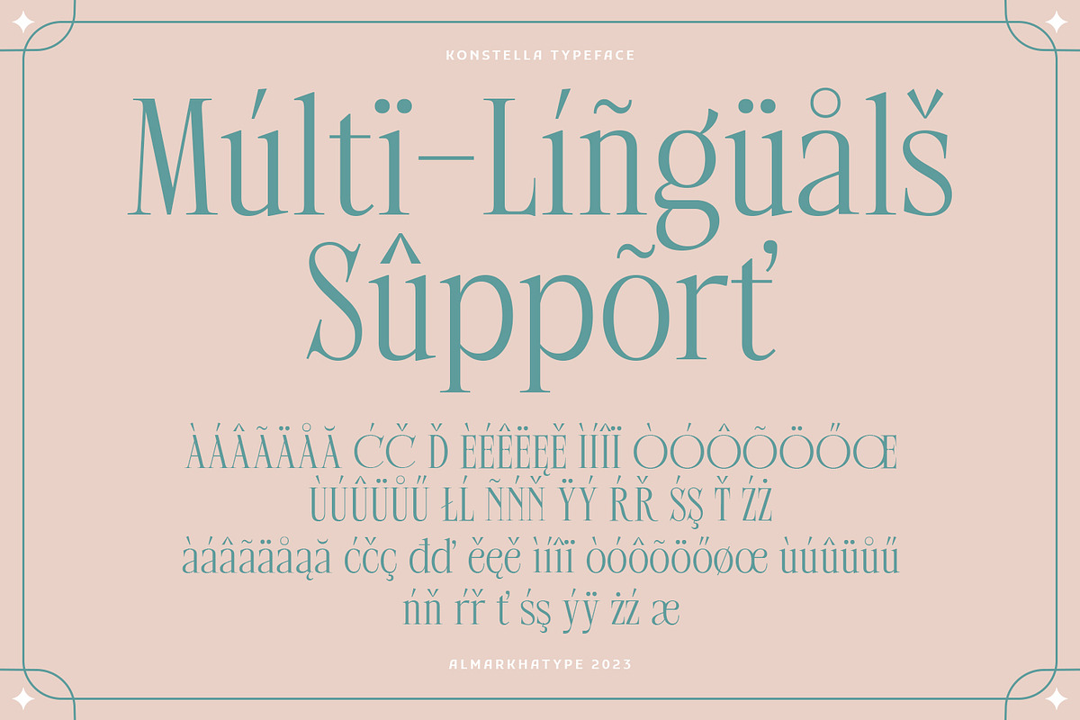 Konstella – Sophisticated Ligature, a Serif Font by Almarkhatype (Photo 8 of 11)