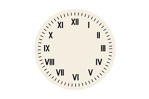 Retro round clock face, an Object Illustration by Things for designers