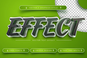 3D Green - Editable Text Effect