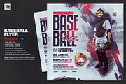 Baseball Match Flyer Template, a Flyer Template by Tarommir (Thumbnail 1 of 3)