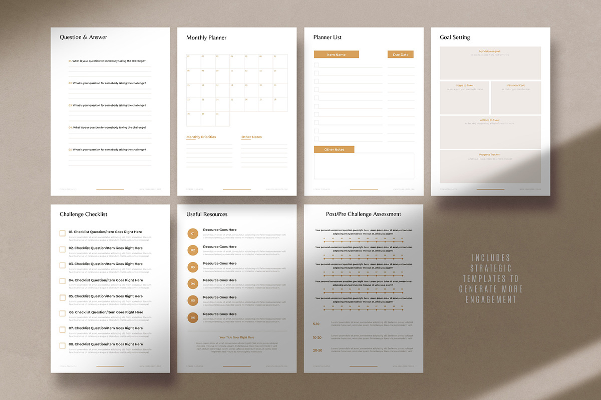 Fitness Challenge Lead Magnets CANVA, a Templates & Theme by AndrewPixel (Photo 9 of 10)
