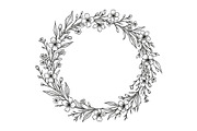 Easter Floral Botanical Frame Bundle, an Object Illustration by Designer_Momina (Thumbnail 2 of 14)