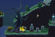 Spooky Cemetery - Platformer Tileset, a Graphic by LudicArts (Thumbnail 5 of 8)