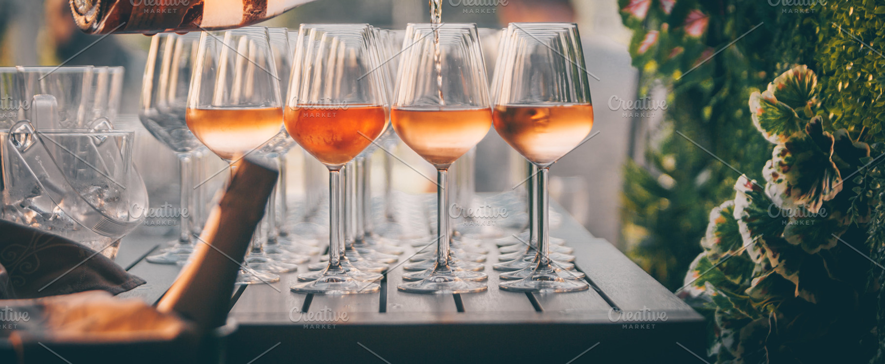 Rose Wine Glass, a Photo by Fenea Silviu