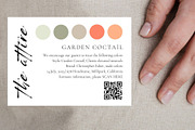 Wedding party QR attire card, a Card Template by EvaTemplates (Thumbnail 4 of 6)