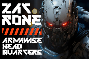 Averno - Cyber Mecha Typeface