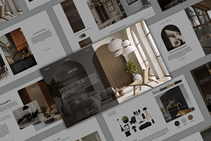 Presentation interior design company, a Presentation Template by Uyava Space