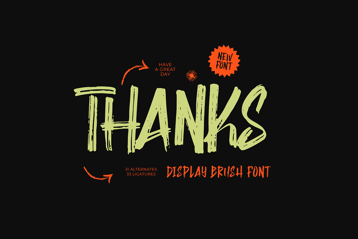 Montha Stroner Display Brush Font, a Script Font by Letterena Studios Script (Photo 15 of 15)