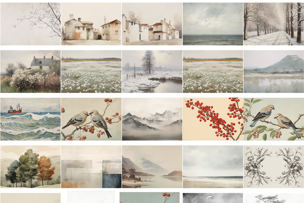 Minimalist Vintage Prints & Posters, a Background Graphic by Laras Wonderland (Photo 10 of 12)
