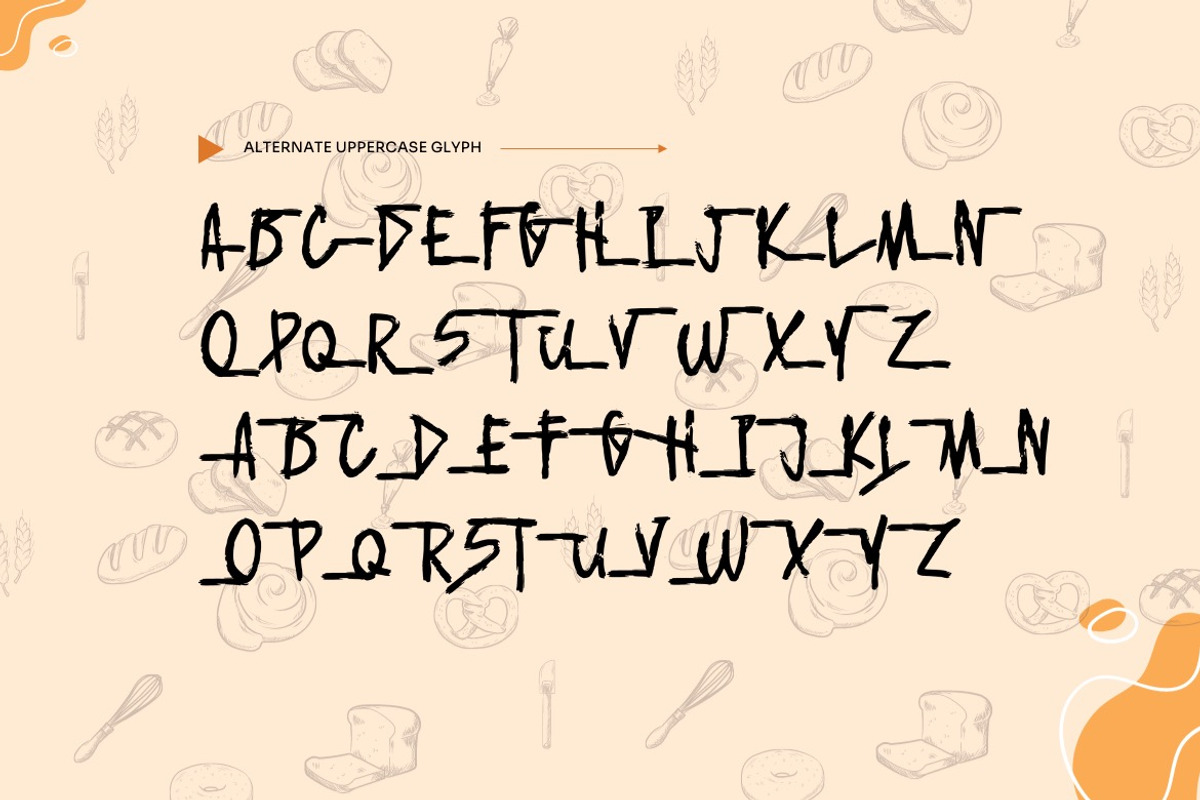 Floast Bread -Brush Handwritten Font, a Handwritten Font by Dhabee (Photo 5 of 14)