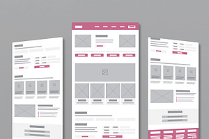 Wireframe for Real Estate Website, a Wireframe Template by MightyDesign