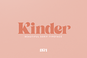 Kinder Font, a Serif Font by 1871 Project (Thumbnail 1 of 12)