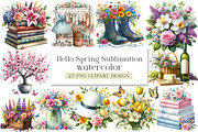 Hawaiian Summer Sublimation Clipart,, a Seasonal Illustration by DreamArtGraphic (Thumbnail 1 of 4)
