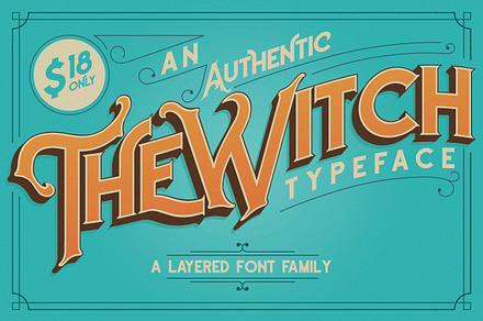 The Witch Typeface, a Font by Paperwitch