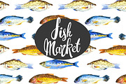 Watercolor Seafood, a Decorative Illustration by Mona Monash (Thumbnail 5 of 9)