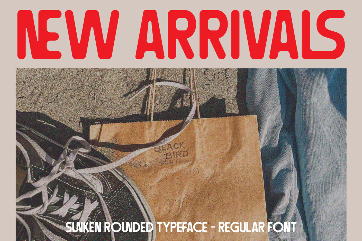 Sunken - Rounded Sans Typeface, a Sans Serif Font by tebaltipislab (Photo 3 of 10)